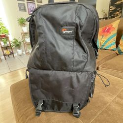 Lowepro Fastpack Black Backpack DSLR Camera Bag waist strap padded 