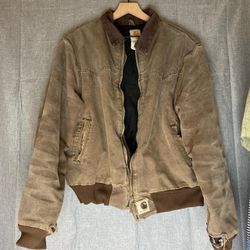 VINTAGE CARHARTT SANTA FE DISTRESSED JACKET SIZE L