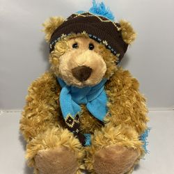 Mary Meyer Teddy Bear Oliver Plush Stuffed Animal Blue Hat Scarf St Jude’s 18”
