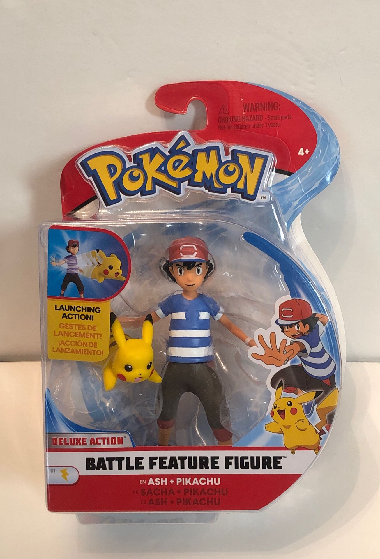 Pokémon Ash & Pikachu Deluxe Action Battle Feature Figure