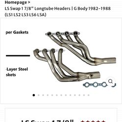 g body ls swap speed engineering headers