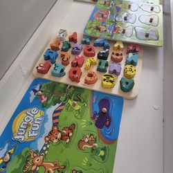 5 Sets Of Wooden Puzzle 
