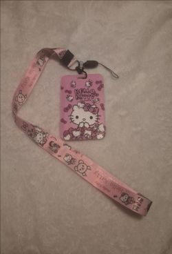 Hello Kitty Lanyard with ID Card Holder