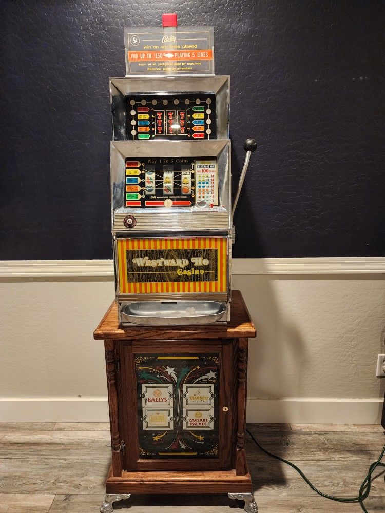 Antique Nickel Slot Machine- Works Perfectly
