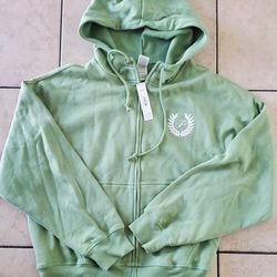 New VS Pink Green Sweater. Size Medium