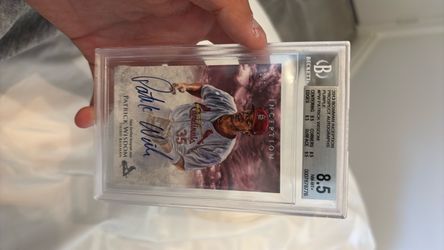Patrick Wisdom purple autograph /5 bgs 8.5