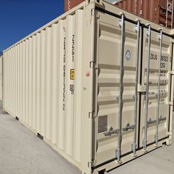 NEW 20ft Beige One Trip Shipping Containers For Sale 
