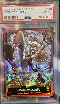 PSA 10 Monkey D. Luffy ST21-001 One Piece Card