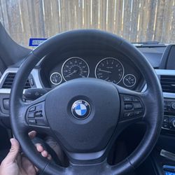 OEM BMW steering wheel with airbag