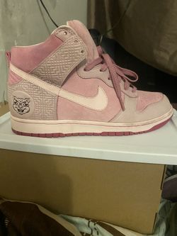 Pink Nike High Top Dunks