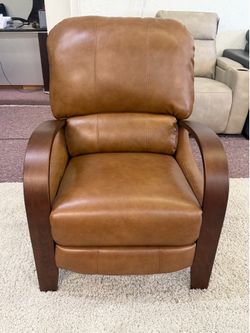 Top grain leather push back recliner / SADILEY