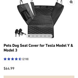 Pets Dog Seat Cover for Tesla Model Y & Model 3
