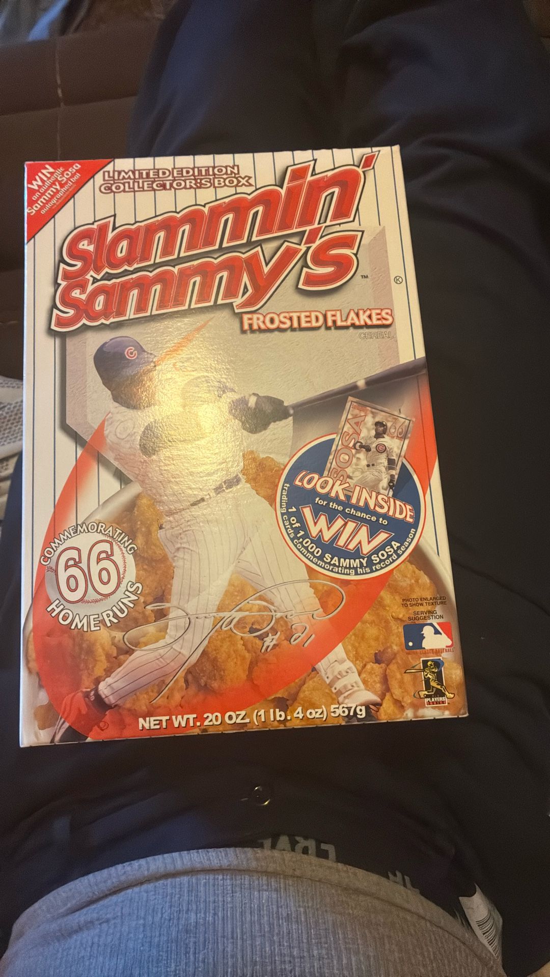 Empty Collectible Sammy Sosa  Frosted Flakes 