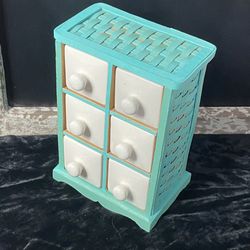 Adorable Chest With Ceramic Drawers 