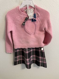 Kids Skirt Sweater Set