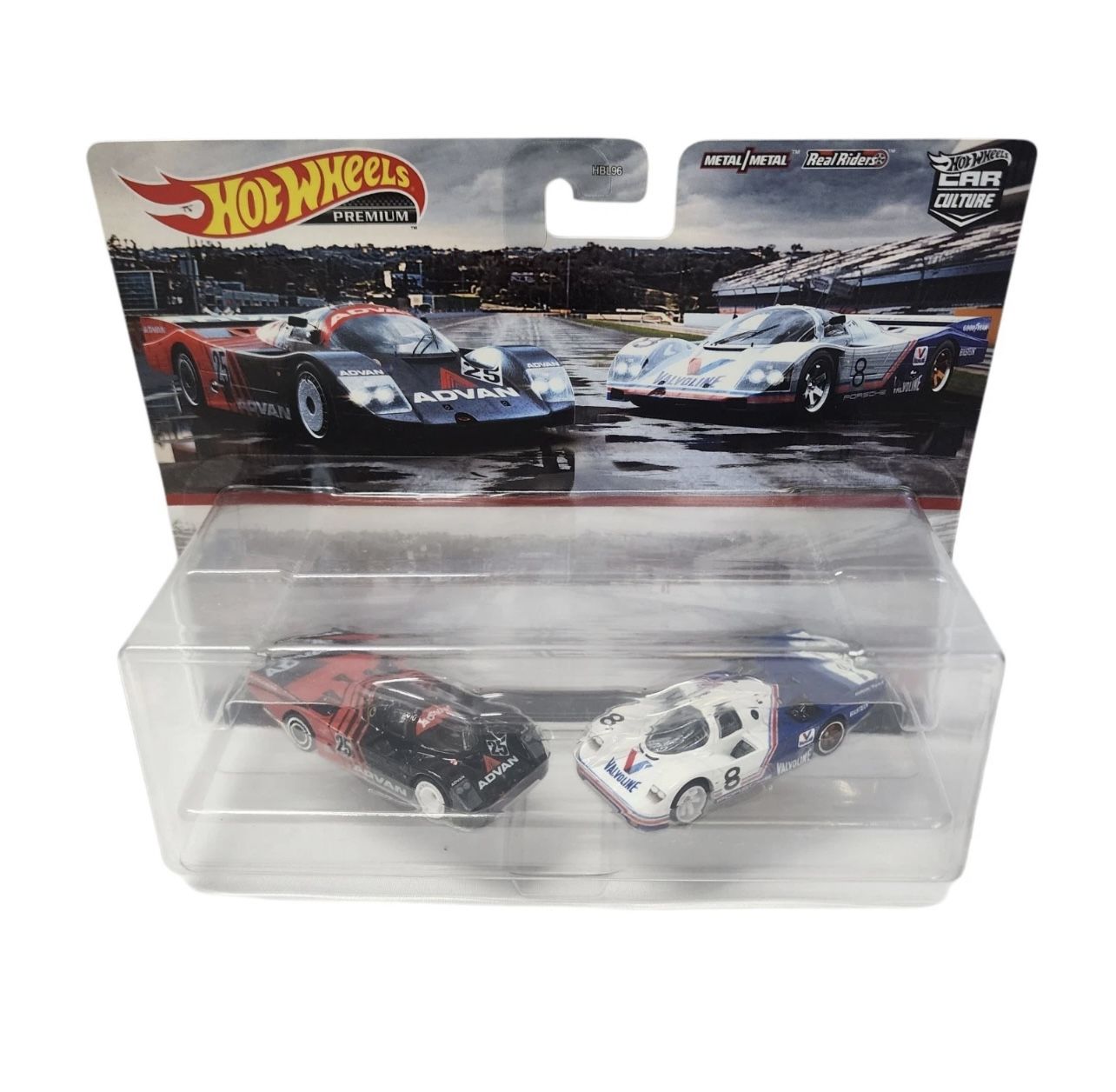 Hot Wheels Premium 2 Pack Car Culture Porsche 962 Advan & Porsche 962 Valvoline
