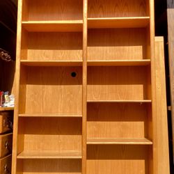  Oak 4’ X 6’ Bookcase Storage Display Shelving 