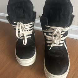 Rick owen geobasket Fur black