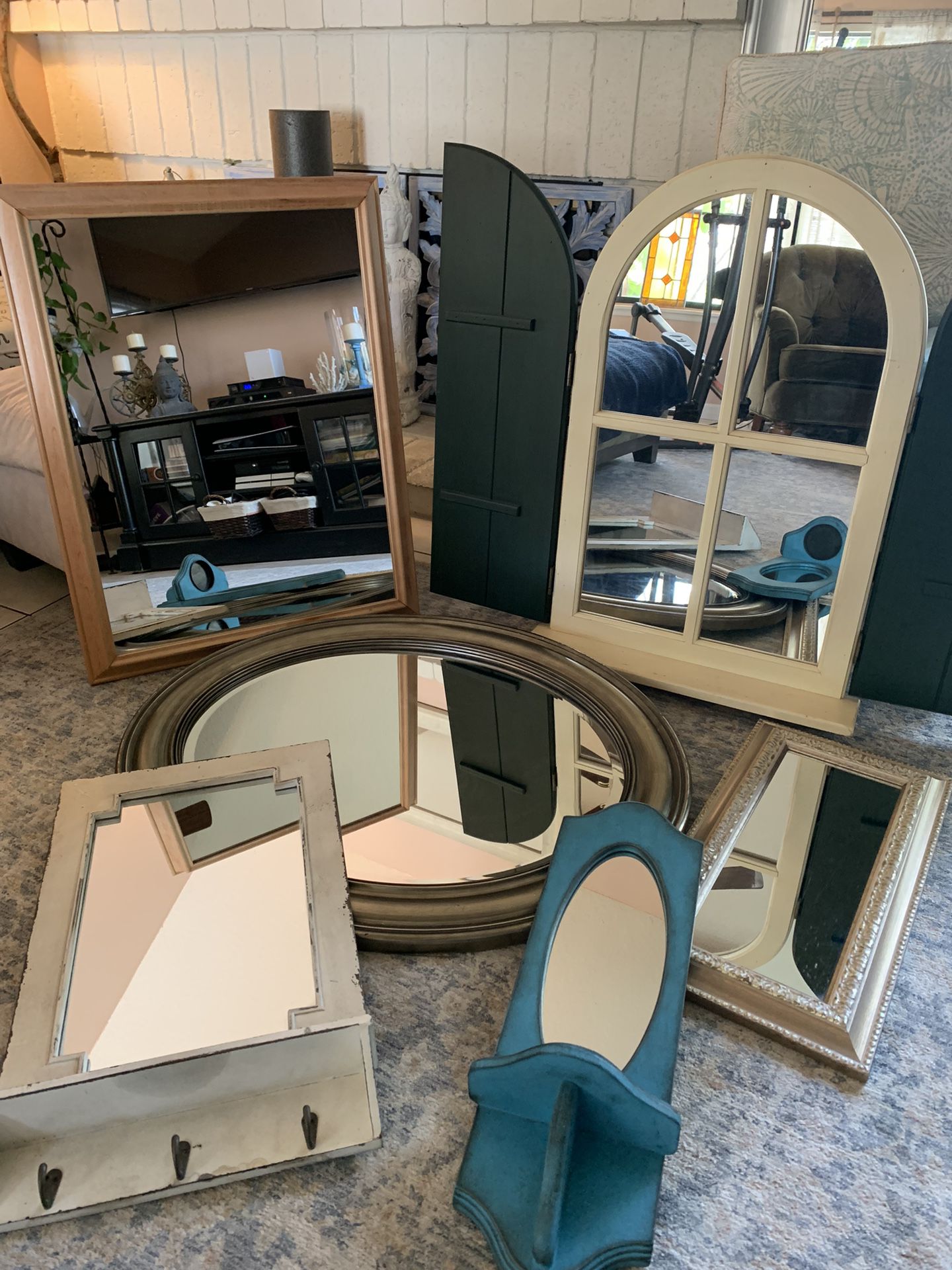 Eclectic  Vintage Mirrors 