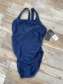 Navy Speedo swimsuit  size 10
