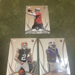 2014 Topps Mega Chrome Special Edition Derek Carr-Sammy Watkins-Johnny Maziel Rookies