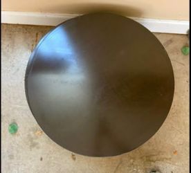 Set of 9 Round Black Cafe Table Tops 30" Wide