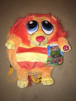 Kids backpack with fleece throw