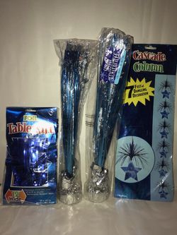Blue party supplies