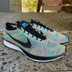 Nike Colorful Flyknit Women 9 Running Shoes