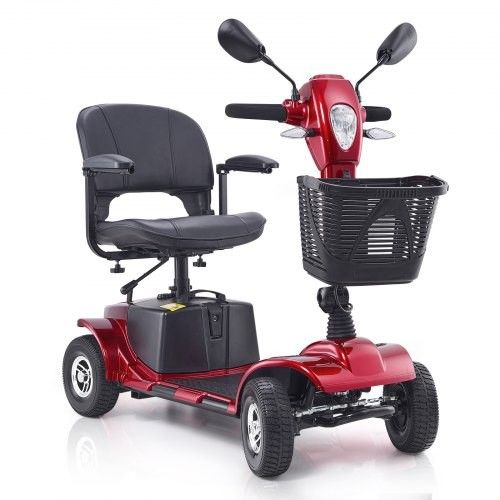 VEVOR Heavy-Duty 4 Wheel Mobility Scooter for Adults & Seniors - Folding Electric Powered Mobility Scooter & 12 Mile Long Range, All Terrain Travel Sc