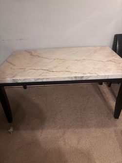 Marble dinning table set