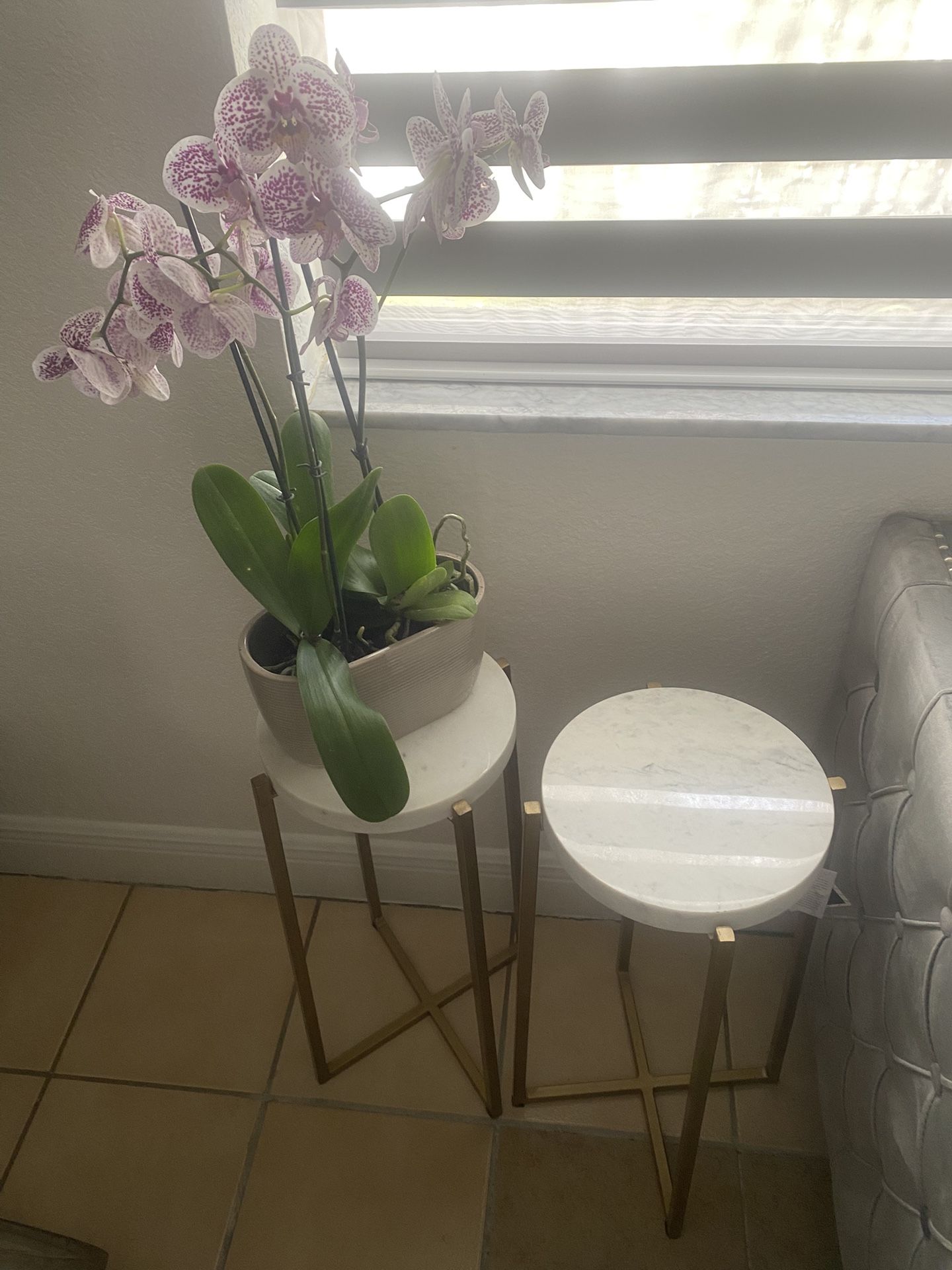 2 Marble Tables