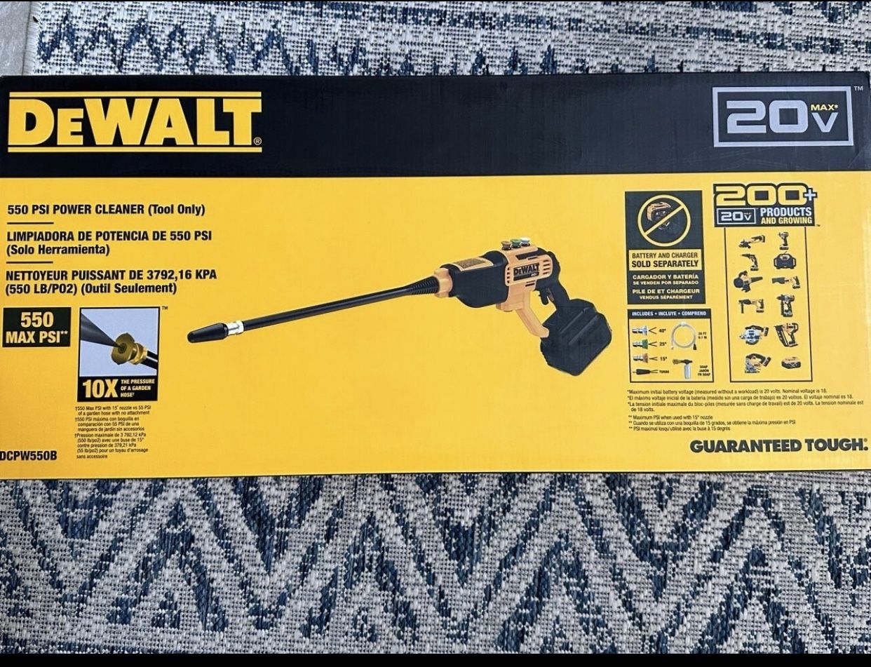 Dewalt New Pressure Washer 