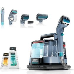 Shark StainStriker Portable Carpet Upholstery & Area Rug Cleaner, Stain & Odor Remover, Perfect for Car Interiors, Nordic Blue, PX202BRN