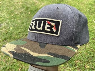 Richardson Style 510 cap - True - gray crown and a camouflage