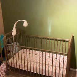 Gold Crib And Changing Table