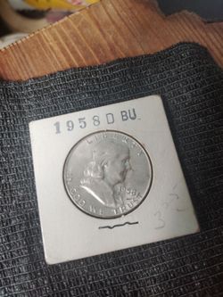 1958 US Silver Half Dollar D Mint