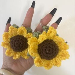 Sunflower keychain