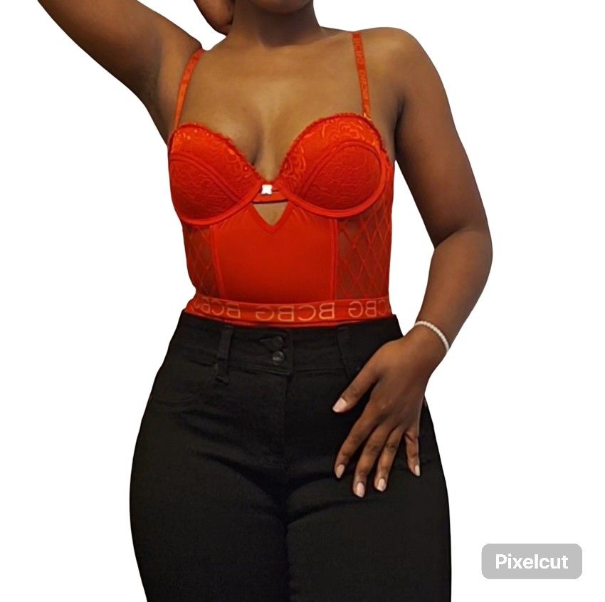 Sexy Mesh Corset Bodysuit For Women