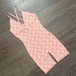 Pink/White Moon Logo Romper 