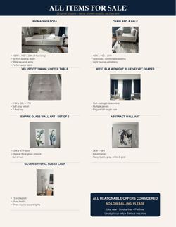 Living Room Remodel Sale - multiple items