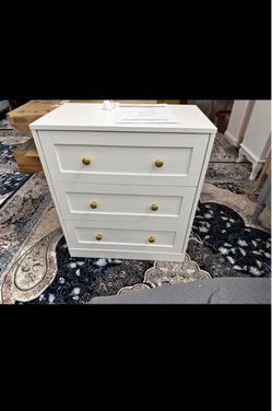 Royalcraft ZBCD004 3-Drawer White Dresser