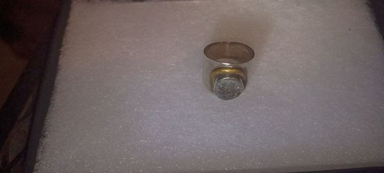 Vintage 925 druzy stone ring