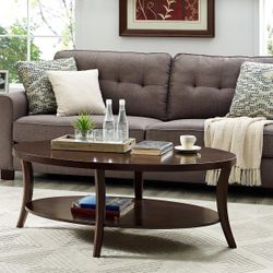 Coffee Table Wooden Espresso - BRAND NEW