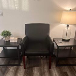 Homieasy - End Table / Night Stands W/Built-In Charging Station