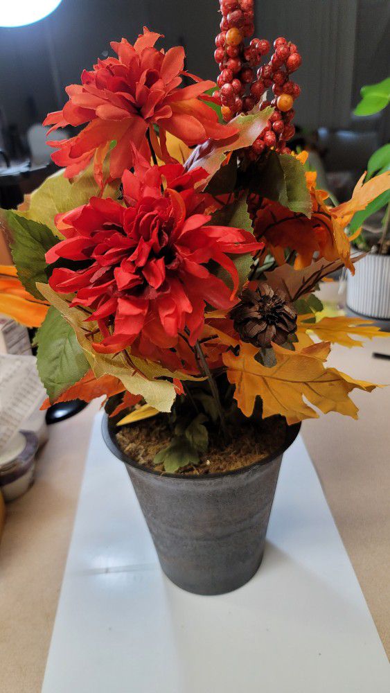 Fall Floral Artificial Fake Flowers Plant