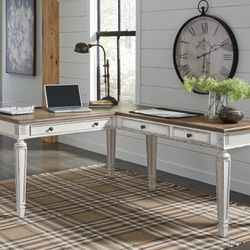 60" L-Shaped Home Office Desk with USB Charging