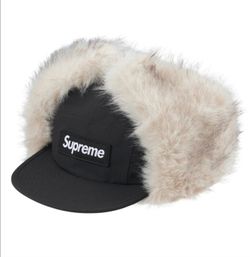 SUPREME X GORE TEX EARFLAP CAMP CAP SZ S/M BLACK 🔥🔥NEW FW26