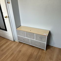 5 Drawer Fabric Dresser 