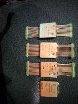 Lot of 4 Vintage Flat Ribbon Cable IC Modules